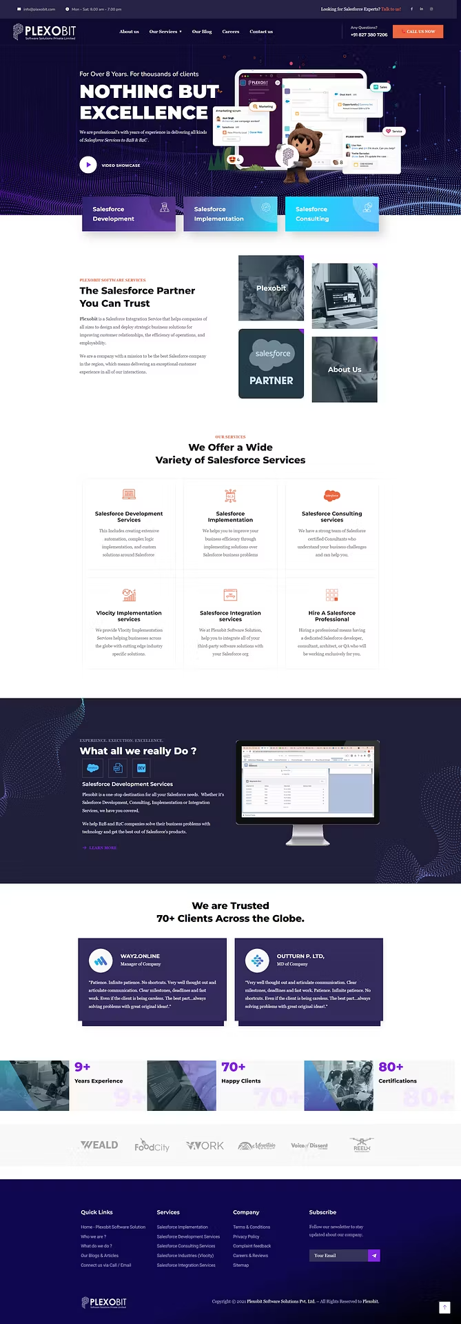 Client website
