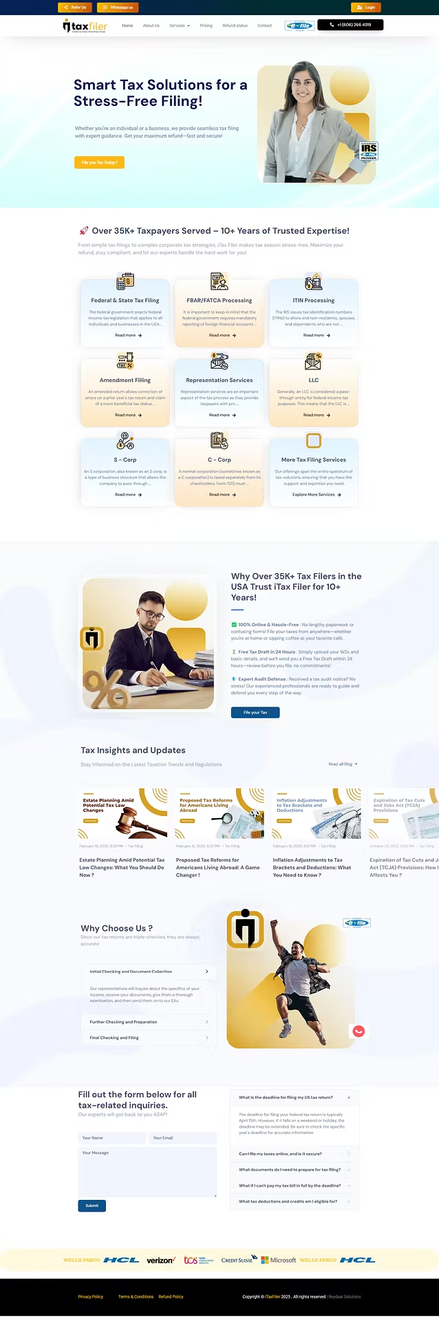 Client website