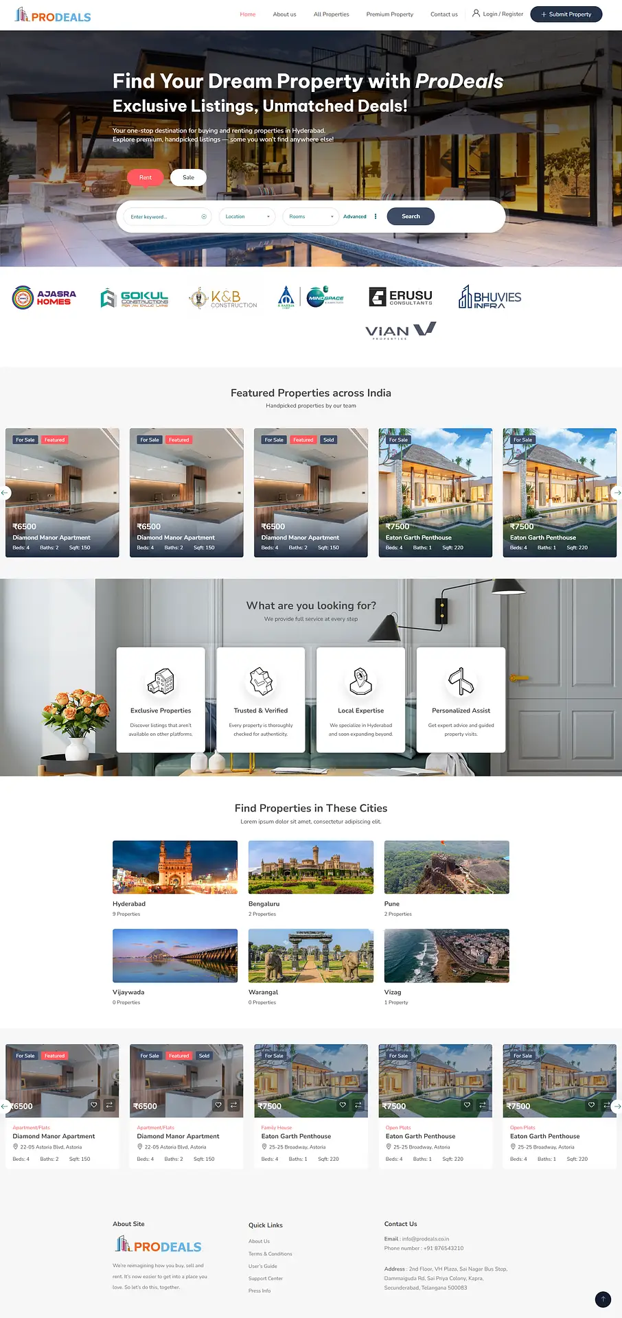 Client website