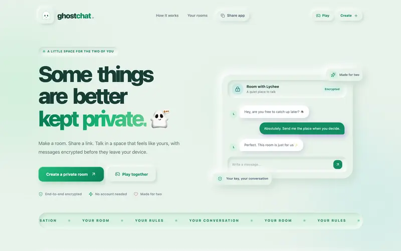 GhostChat, built by Oacer