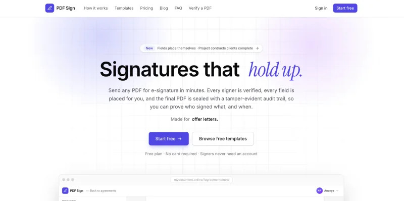 PDF Sign, built by Oacer