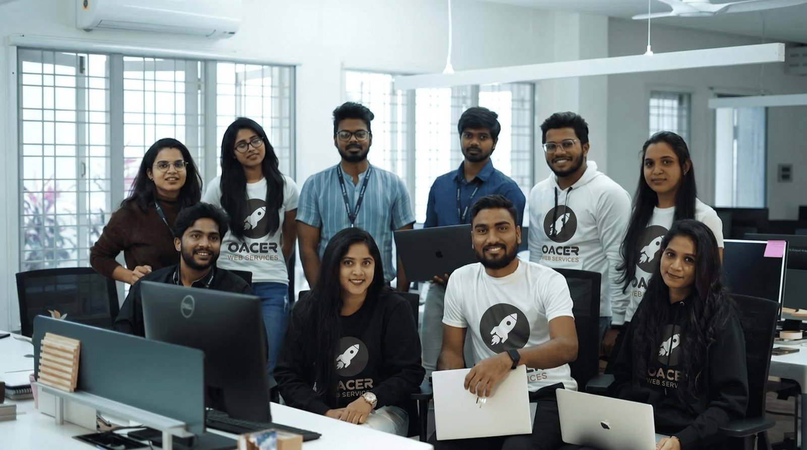 The Oacer Web Services team at the Hyderabad studio