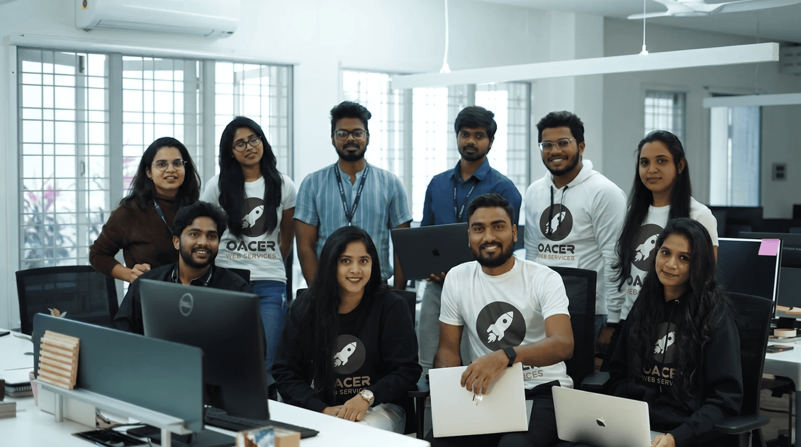 The Oacer Web Services team in Hyderabad
